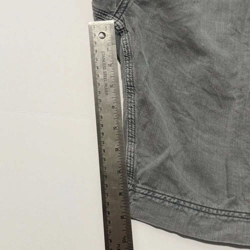 Faherty Linen Cotton Blend Light Gray Cargo Shorts Men's Size 38 Waist 9